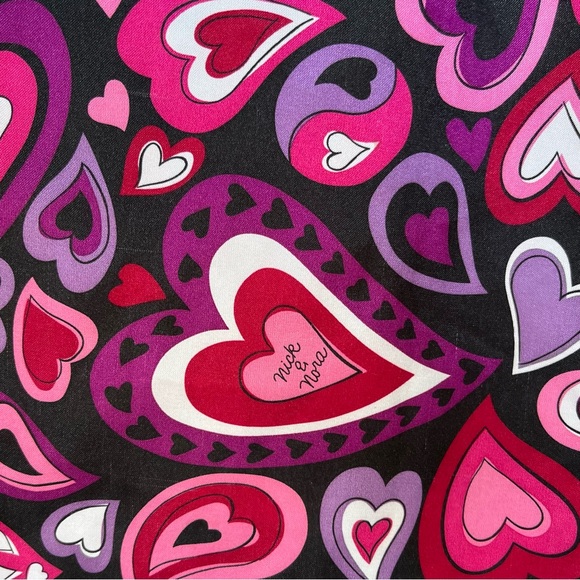 •Nick & Nora• Girls Sleeveless Hearts Nightgown - Size Large (10/12) - Picture 4 of 9